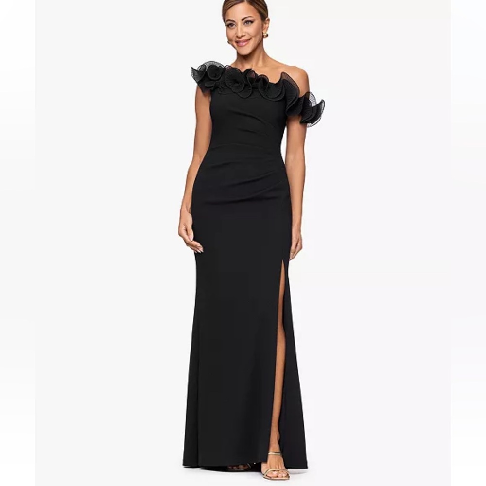 XSCAPE Women's Off-The-Shoulder Long Dress